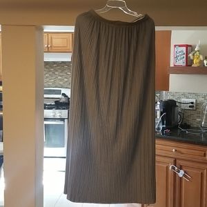 Pleated Theory maxi skirt